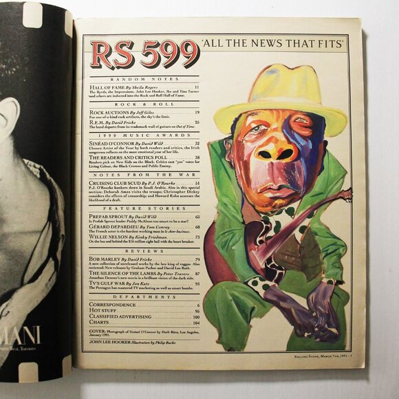 Sinead O'Connor - Vintage Rolling Stone Magazine - March 7 1991, Issue 599 - Picture 2 of 4